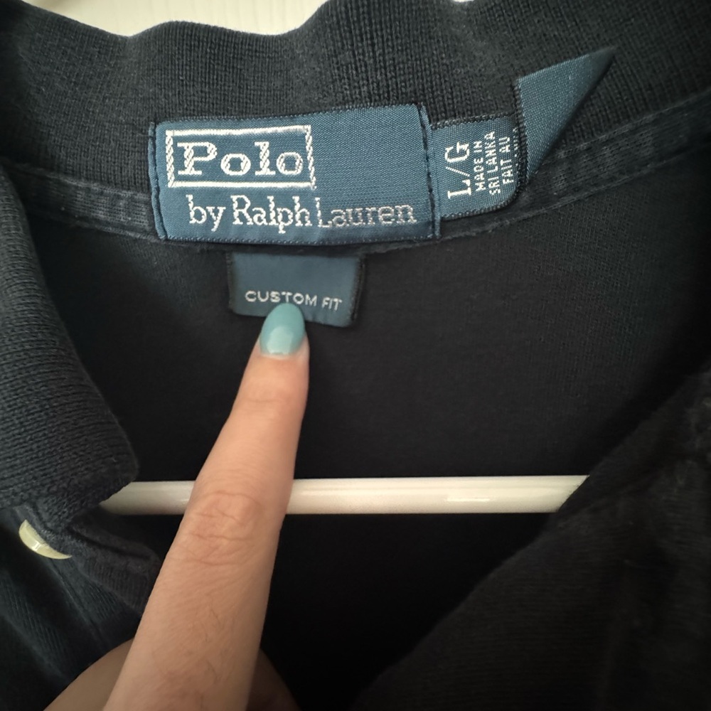 Ralph Lauren Black Polo Shirt for Men - Picture 4 of 5